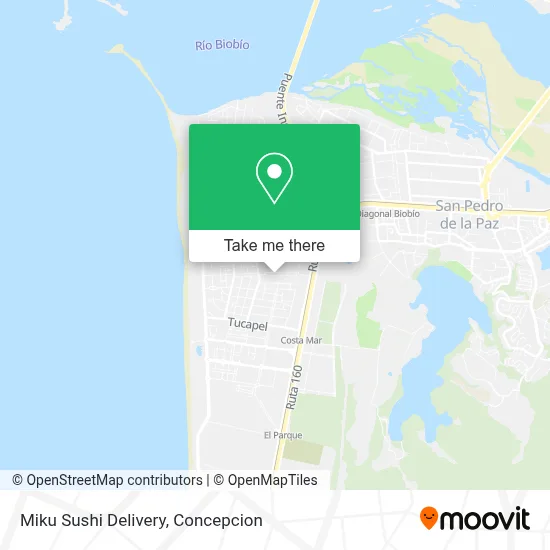 Miku Sushi Delivery map
