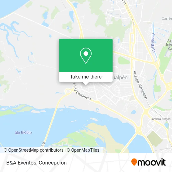 B&A Eventos map