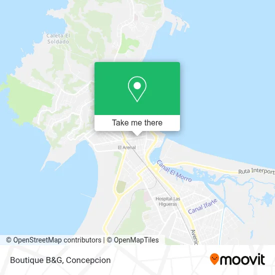 Boutique B&G map