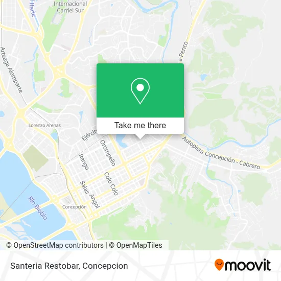 Santeria Restobar map