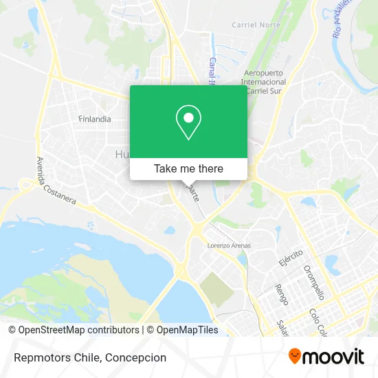 Repmotors Chile map