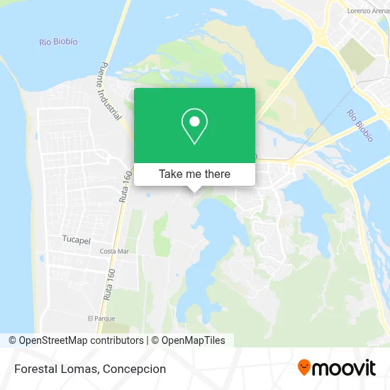 Forestal Lomas map