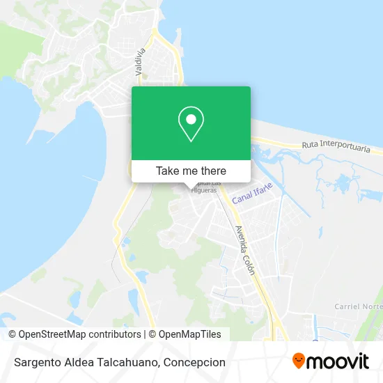 Sargento Aldea Talcahuano map