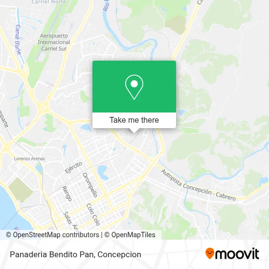Panaderia Bendito Pan map