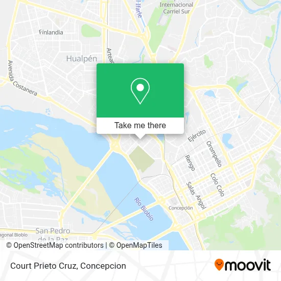 Court Prieto Cruz map