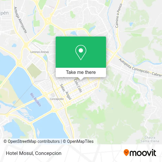 Hotel Mosul map