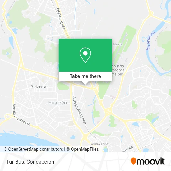 Tur Bus map