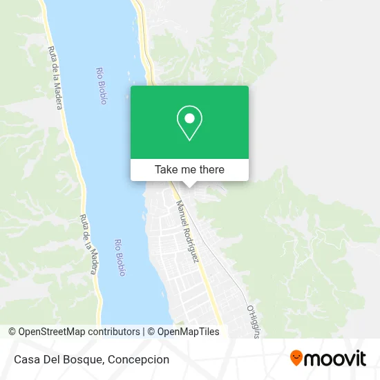 Casa Del Bosque map