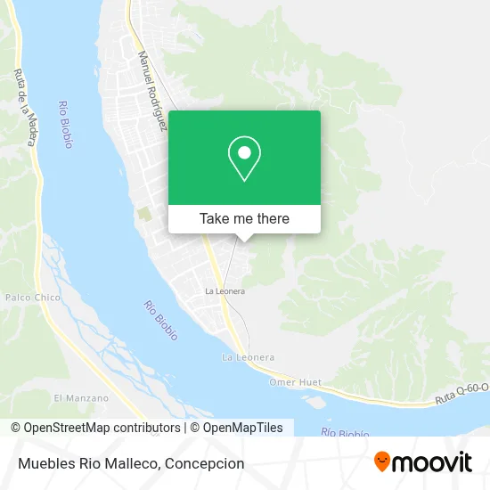 Muebles Rio Malleco map