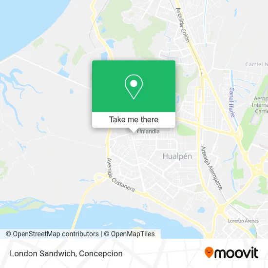 London Sandwich map