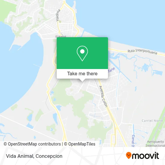 Vida Animal map