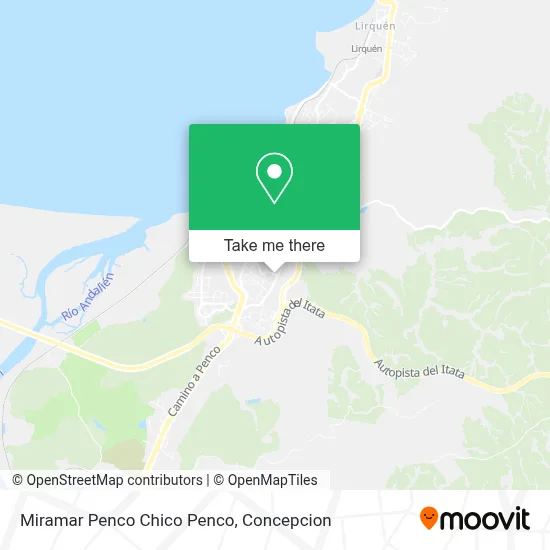 Miramar Penco Chico Penco map