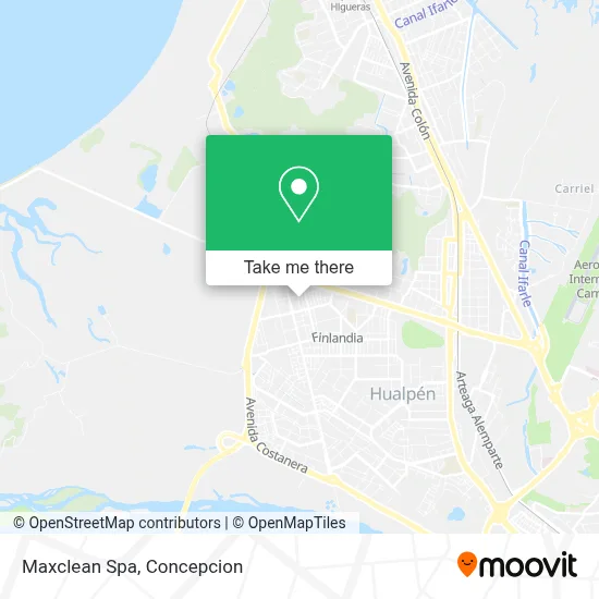 Maxclean Spa map