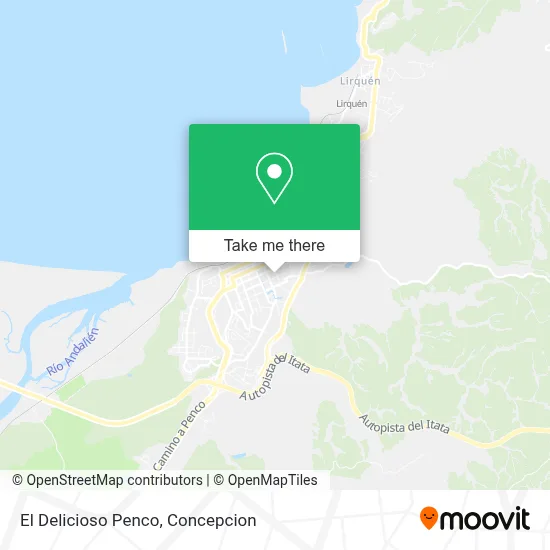 El Delicioso Penco map
