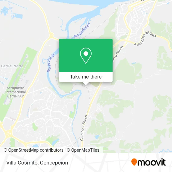 Villa Cosmito map