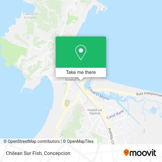 Chilean Sur Fish map