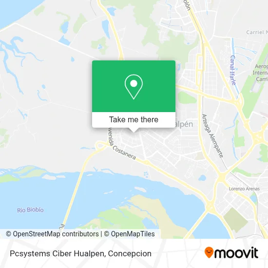 Pcsystems Ciber Hualpen map