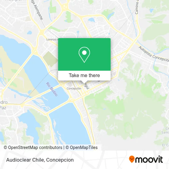 Audioclear Chile map