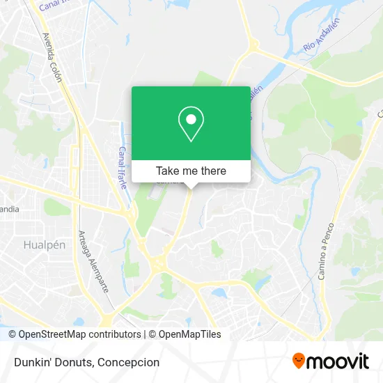 Dunkin' Donuts map