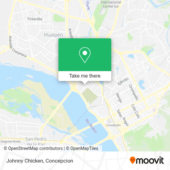 Johnny Chicken map