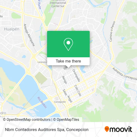 Nbm Contadores Auditores Spa map