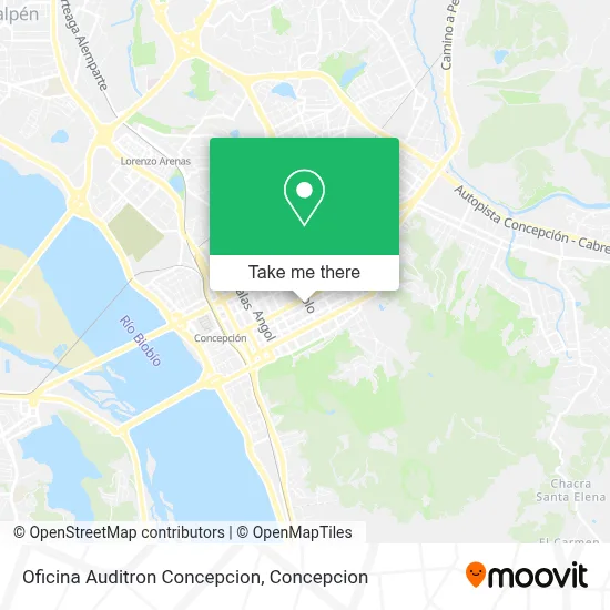 Oficina Auditron Concepcion map