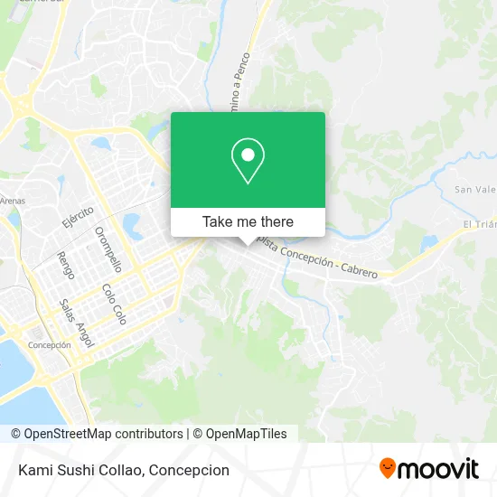 Kami Sushi Collao map