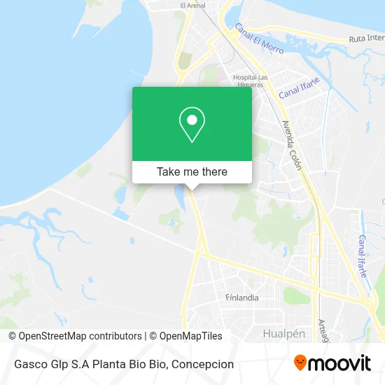 Gasco Glp S.A Planta Bio Bio map