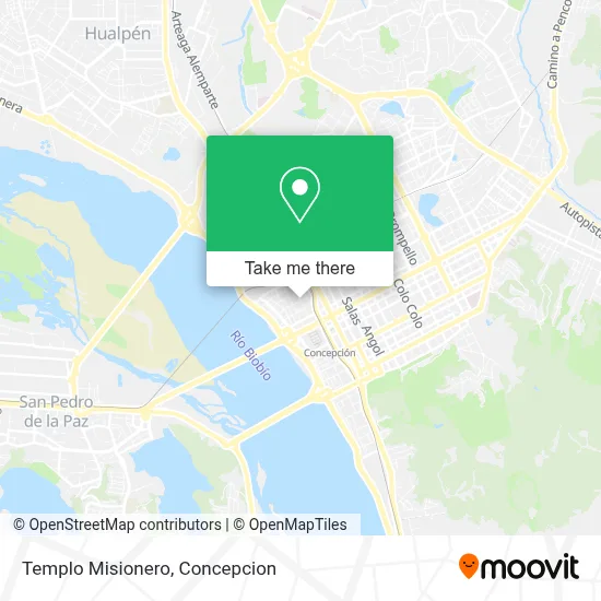 Templo Misionero map