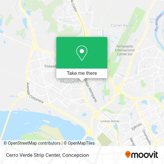 Cerro Verde Strip Center map