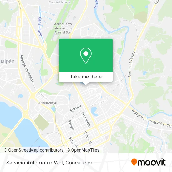 Servicio Automotriz Wct map
