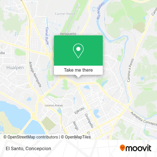 El Santo map