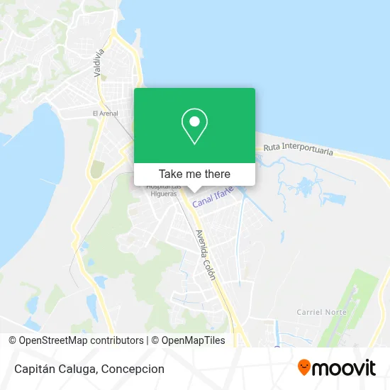 Capitán Caluga map