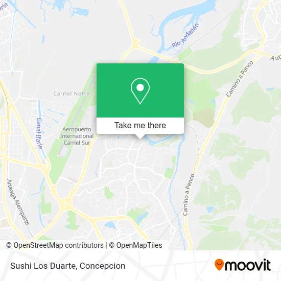 Sushi Los Duarte map