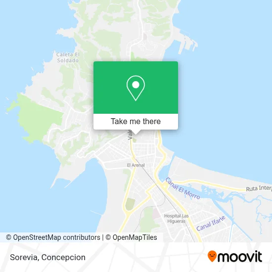 Sorevia map