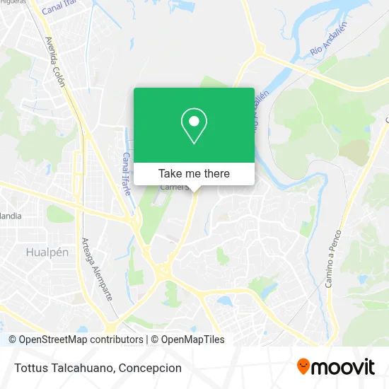 Tottus Talcahuano map