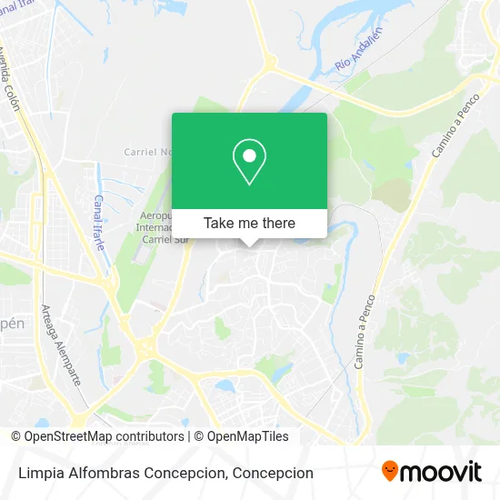 Limpia Alfombras Concepcion map