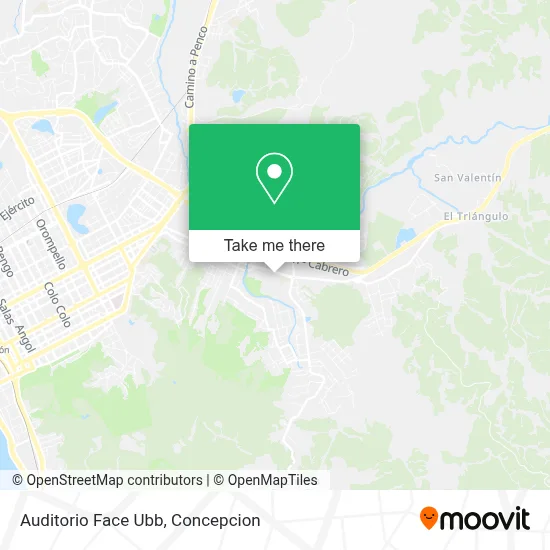 Auditorio Face Ubb map
