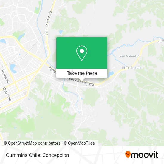 Cummins Chile map
