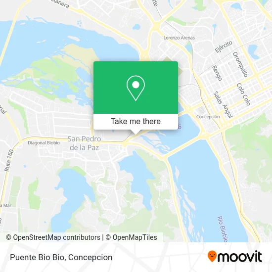 Puente Bio Bio map