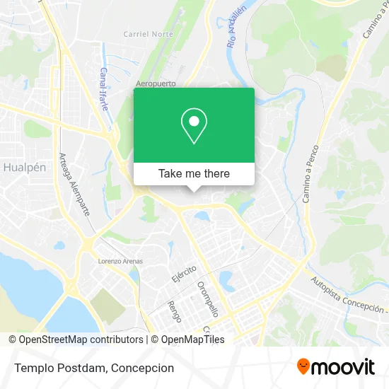 Templo Postdam map