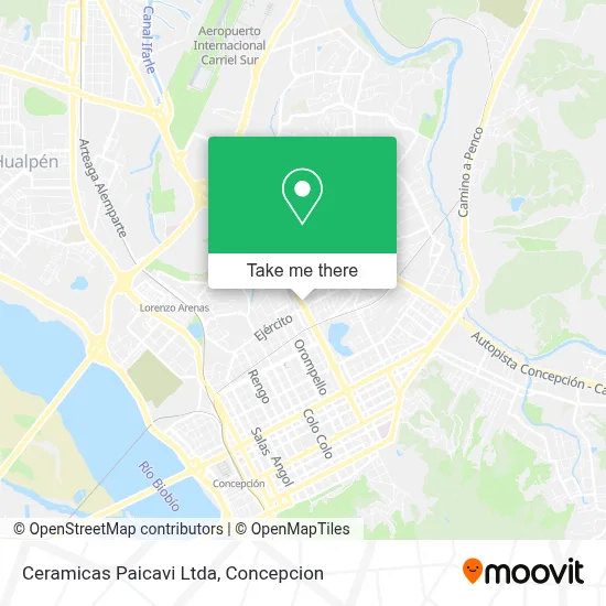 Ceramicas Paicavi Ltda map