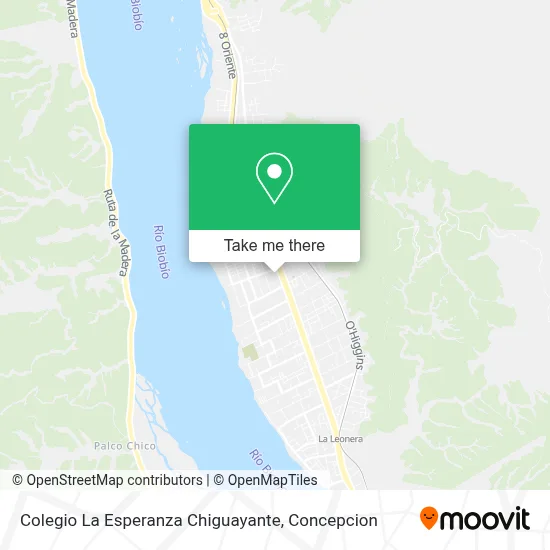 Colegio La Esperanza Chiguayante map