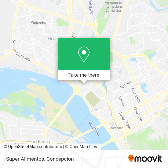 Super Alimentos map