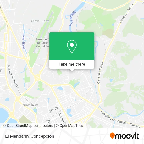 El Mandarin map