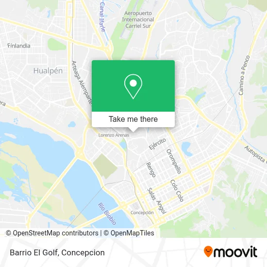 Barrio El Golf map