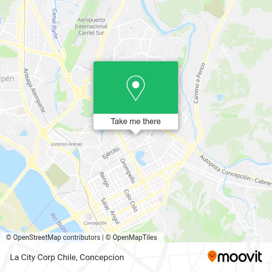 La City Corp Chile map