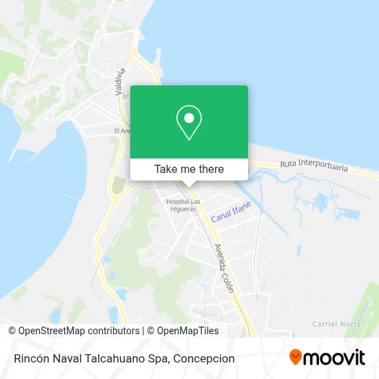 Rincón Naval Talcahuano Spa map