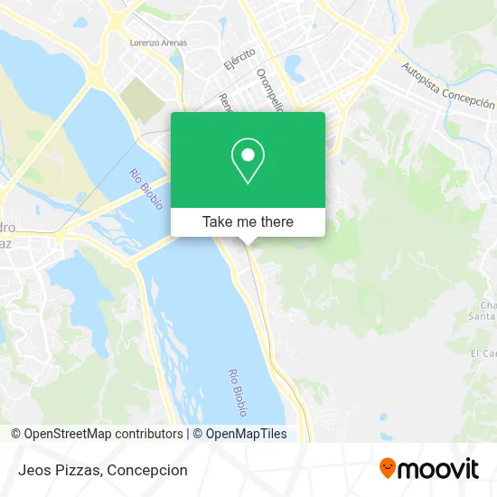 Jeos Pizzas map