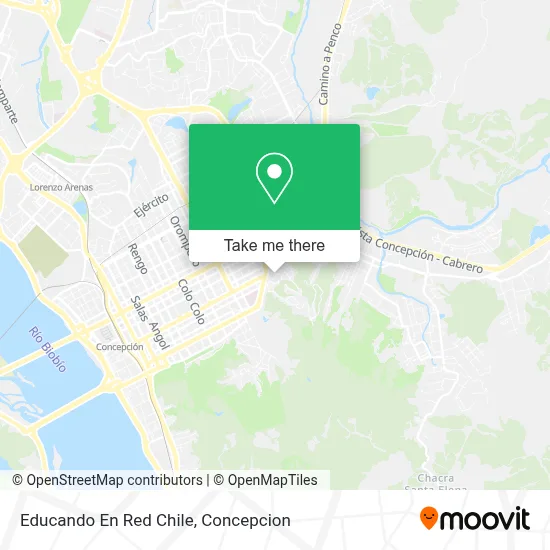Educando En Red Chile map